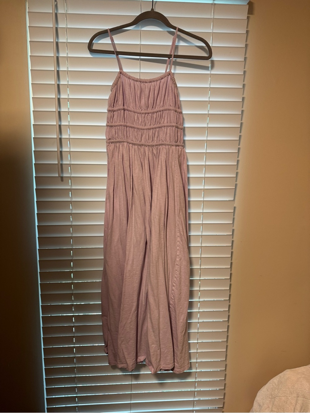 Light Mauve Smocked Maxi Dress - American Eagle